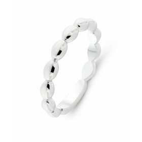  Bague Argent 925 rhodié motifs ovales Largeur bague : 3,2mm 