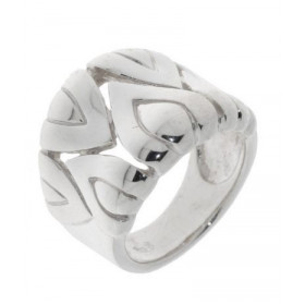 Bague fantaisie en Argent 925. Largeur : 17mm