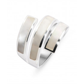 Bague Nacre, monture en Argent 925