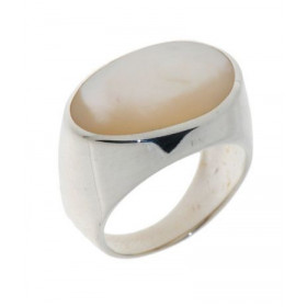 Bague Nacre, monture en Argent 925