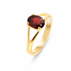  Bague Or Jaune 750 Grenat Ovale8x6mm Bague Or Jaune 750 Grenat Pierre Ovale 8x6mm (1,4 carat) Serti à 4 griffes 