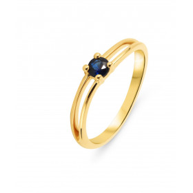  Bague Or Jaune 750 Saphir Rond 3.5mm Bague Or Jaune 750 (18 carats) Saphir rond 3.5mm (0.2 carat) Serti à 4 griffes 