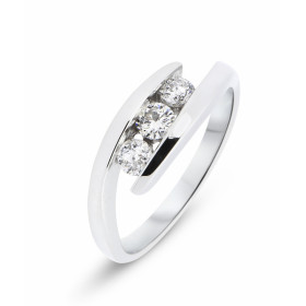 Bague Trilogie Diamant en Or Blanc