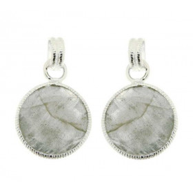 Boucles d oreilles Argent Labradorite Ces boucles d oreilles sont serties pierres rondes facettées Le diamètre des pierres...