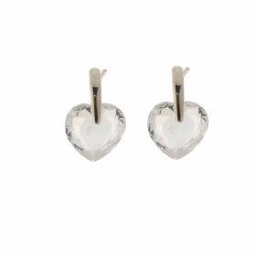 Boucles d'oreilles Coeur  Argent Oxyde de zirconium