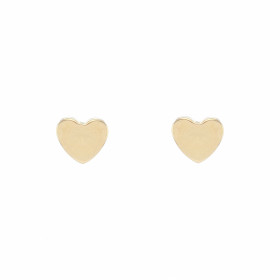  Boucles d oreilles motif Coeur Or Jaune 375/1000 Dimensions d un coeur : 5x5mm 