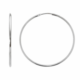  Cr&eacute;oles Or Blanc 750 Section ronde 1.5mm&nbsp; diam&egrave;tre Diam&egrave;tre exterieur : 40mm 