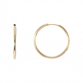  Boucles d oreilles style Créoles Or jaune 750 Diamètre extérieur : 14mm Section composée d un fil rond 1mm diamètre 