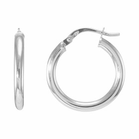 Créoles Or Blanc 375 Fil Rond 2.6mm Diam. 20mm Section ronde 2.6mm diamètre Diamètre exterieur : 20mm Système fermeture : ...