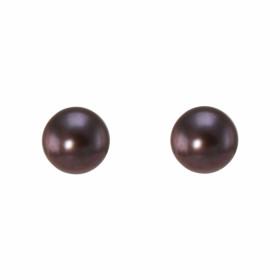  Boucles d oreilles Or Jaune 750/1000 perles noires Forme des perles : ronde Diamètre des perles : 7mm 