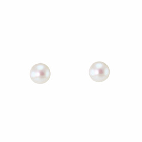 Boucles d oreilles Or Jaune 750/1000 perles culture blanches Forme des perles : ronde Diamètre des perles (vue face) : 3,2mm
