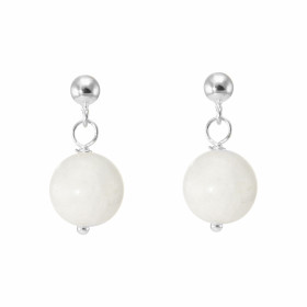 Boucles d oreilles Pendantes Argent 925 Labradorite Boules 10mm Boucles d oreilles composées boules Labradorite montées Ar...