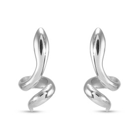 Boucles d oreilles pendantes argent rhodié forme serpent Largeur : 10mm Longueur : 25mm Système d attache : poussette belge
