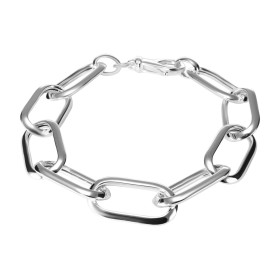 Bracelet argent composé maillons ovales 12x23mm Longueur du bracelet : 21cm Système d attache : mousqueton