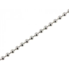  Bracelet Argent 925 maille boules largeur 3mm, longueur 18cm 