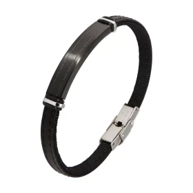 Bracelet Acier et Cuir pour Homme Bracelet Acier et Cuir pour Homme
