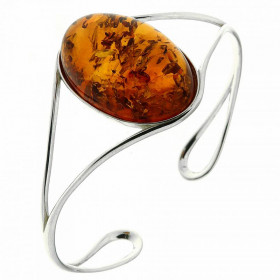  Bracelet Jonc Ambre Ovale Argent 925 Bracelet Jonc Argent 925 Ambre couleur cognac Ambre ovale 30x20mm Dimensions adaptée...