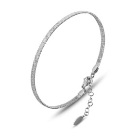  Bracelet Jonc Argent 925 Longueur ajustable 16 à 19cm 