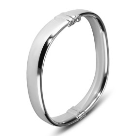 Bracelet jonc large argent 925 Dimension intérieure : 53x59mm (pour poignet 17 à 20cm) Système fermeture : ressort + huit ...