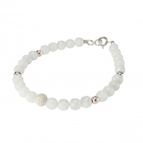 Bracelet Labradorite 6mm Argent Ce bracelet est composé pierres 6mm, 4 perles facettées Argent 4mm diamètre d une perle ar...