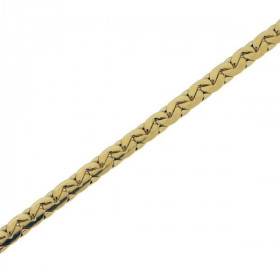  Bracelet maille haricot Or jaune 750/1000 Maille haricot 3,3mm large Longueur du bracelet : 18cm 