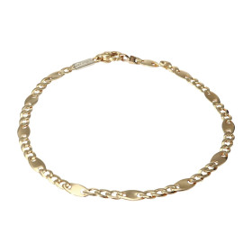 Bracelet or jaune 375 maille fantaisie Dimension : 4mm x 21cm Système d attache : mousqueton