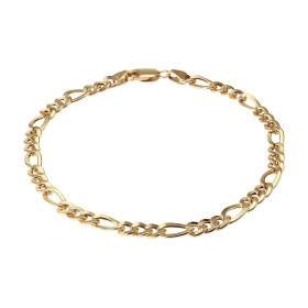 Bracelet or jaune 375 maille figaro Dimension : 4mm x 19cm Système d attache : mousqueton