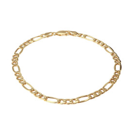 Bracelet or jaune 375 maille figaro Dimension : 4mm x 19cm Système d attache : mousqueton