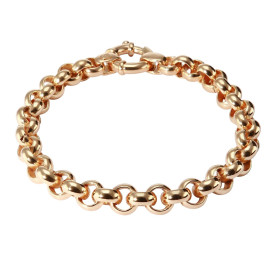 Bracelet or jaune 375 maille jaseron Dimension : 7,8mm x 20,5cm Système d attache : fermoir bouée