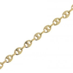 Bracelet Maille Grains caf&eacute; Or Jaune 750/1000 Largeur maille : 3,3mm Longueur du bracelet : 18cm