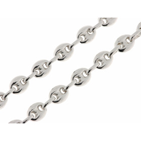  Chaine Argent 925 maille grains cafés longueur 45cm, largeur 5.6mm 