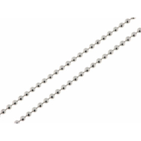 Chaine maille boules Argent 925/1000 Largeur maille : 1.9mm Longueur chaine : 40cm