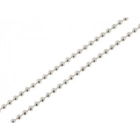 Chaine maille boules Argent 925/1000 Largeur maille : 1.9mm Longueur chaine : 45cm