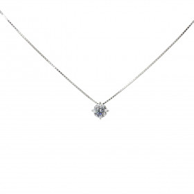  Chaine Argent Oxyde zirconium 5mm Chaine maille vénitienne ajustable de 38 à 41cm Largeur maille : 0.6mm Oxyde zirconium ...