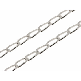 Chaine maille cheval Argent 925/1000 Largeur maille : 3.6mm Longueur chaine : 50cm