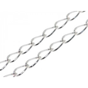 Chaine maille cheval Argent 925/1000 Largeur maille : 3mm Longueur chaine : 45cm