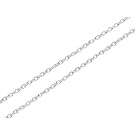 Chaine Argent Maille Forçat 1.4mm - 45cm