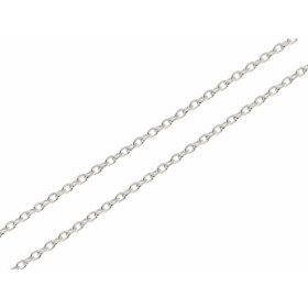 Chaine en Argent 925 maille forçat. Largeur de la maille forçat : 1.5mm. Longueur de la chaine : 55cm