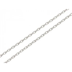 Chaine Argent Maille Forcat 1.8mm - 45cm