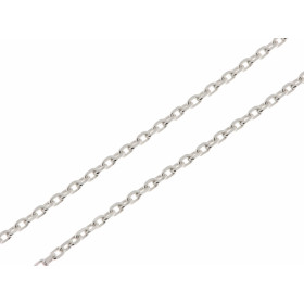 Chaine Argent Maille Forcat 1.8mm - 60cm