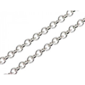 Chaine Argent Maille Forcat 2.5mm - 45cm