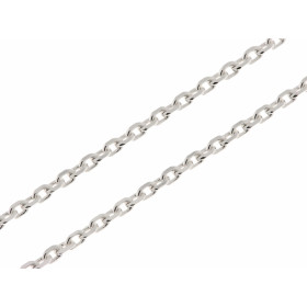 Chaine Argent Maille Forcat 2.5mm - 55cm