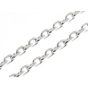 Chaine en Argent 925 maille forçat. Largeur de la maille forçat : 2.8mm. Longueur de la chaine : 40cm