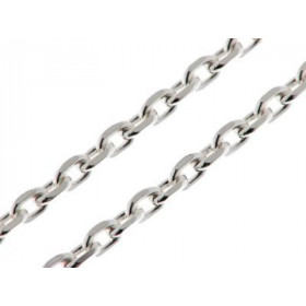  Chaine Argent 925 maille forçat Largeur maille forçat : 2.8mm Longueur chaine : 45cm 