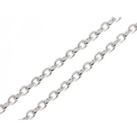 Chaine Argent Maille Forcat  2.8mm - 55cm