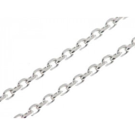 Chaine en Argent 925 maille forçat. Largeur de la maille forçat : 2mm. Longueur de la chaine : 40cm