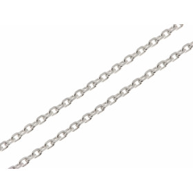 Chaine Argent Maille Forcat 2mm - 55cm