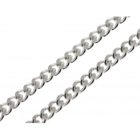 Chaine Argent Maille Gourmette 2mm - 50cm