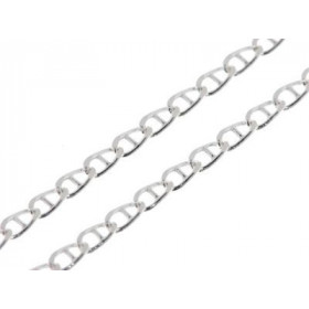 Chaine Argent Maille Marine Largeur maille : 2mm Longueur chaine : 40cm