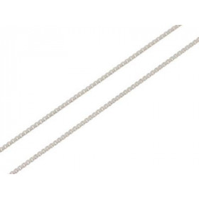  Chaine Argent 925/1000 maille vénietienne Longueur chaine : 50cm Largeur maille : 1mm 